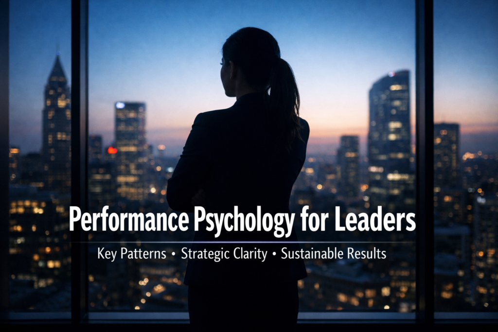 Performance Psychology for Leaders: Key Patterns and Practical Applications